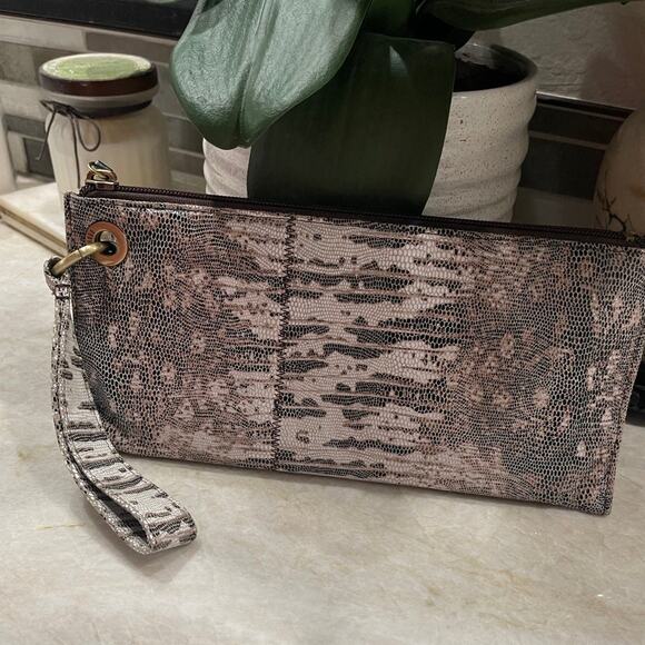 Hobo Vida wallet clutch lizard print 100% leather - Picture 5 of 14